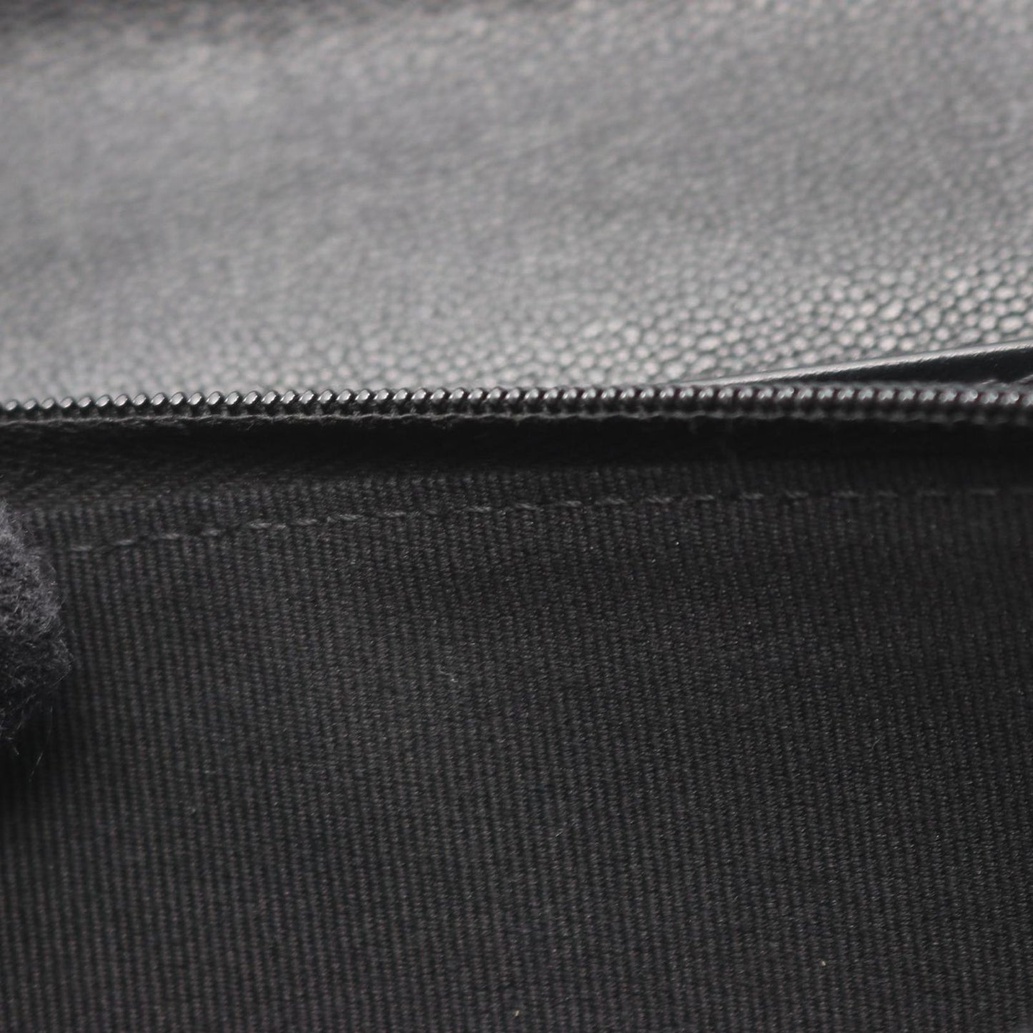 Chanel Bifold Wallet Quilted Black Caviar Leather Zip — view 7