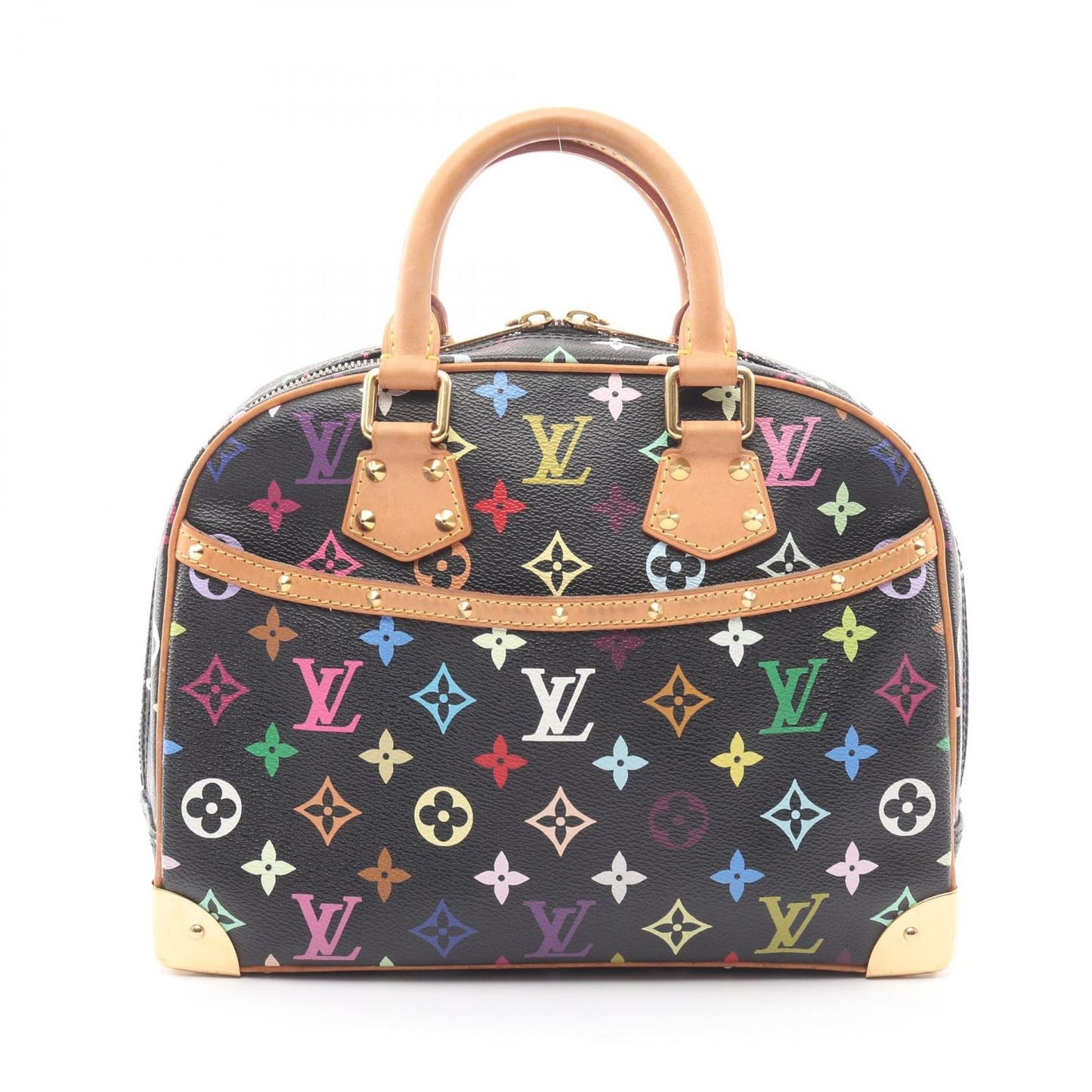 Louis Vuitton Handbag Tul Ville Noir Co Ting Canvas Leather