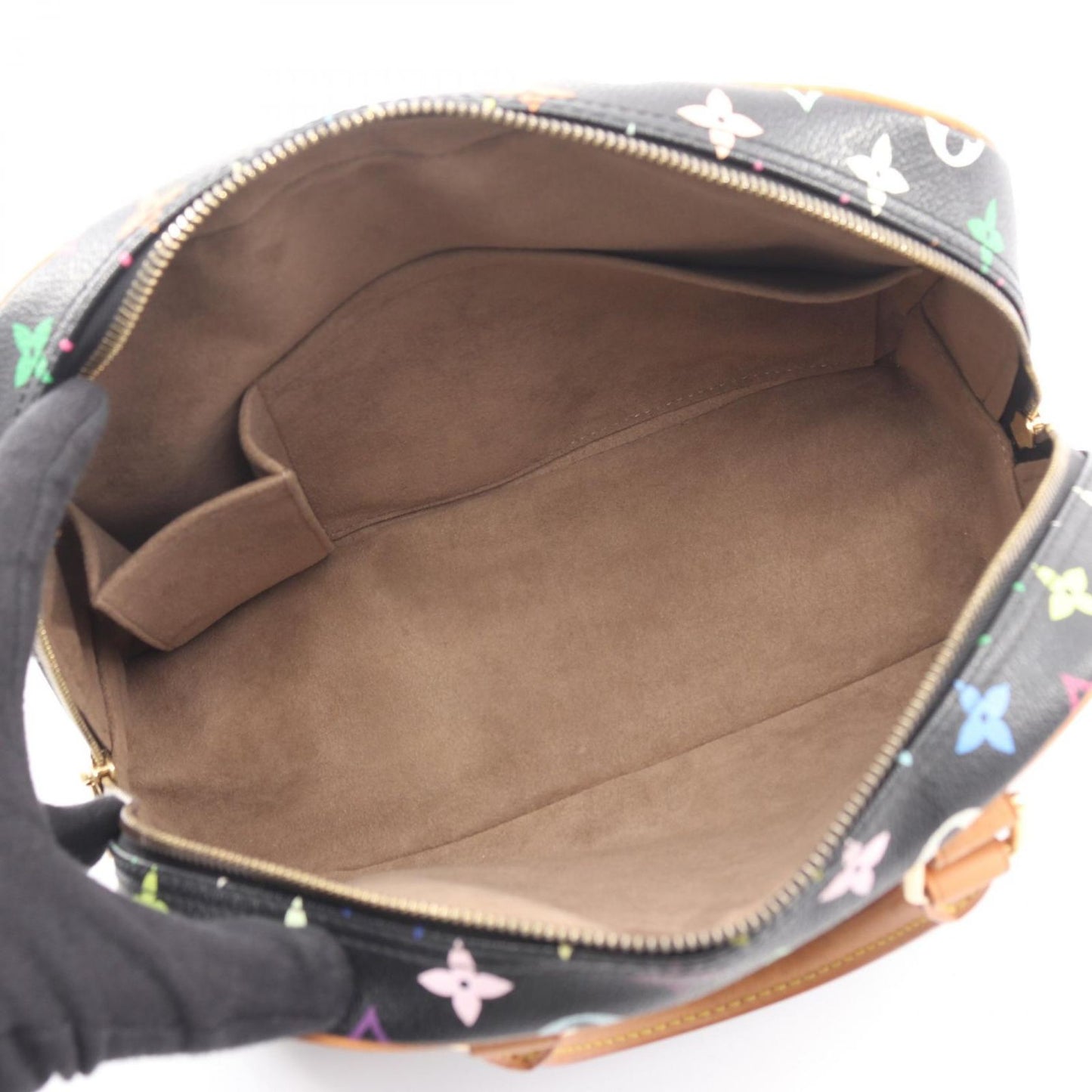 Louis Vuitton Handbag Tul Ville Noir Co Ting Canvas Leather — view 3