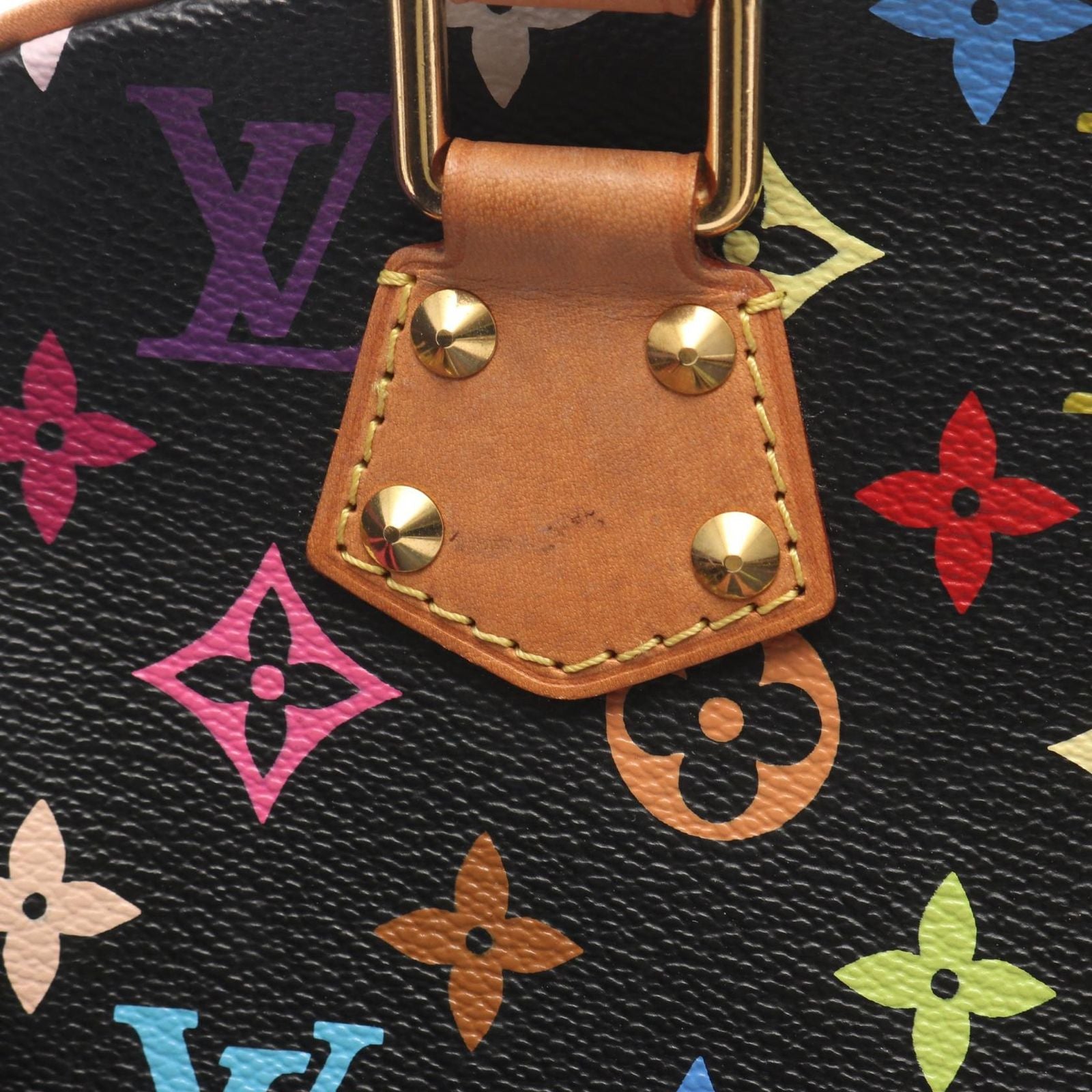 Louis Vuitton Handbag Tul Ville Noir Co Ting Canvas Leather — view 8