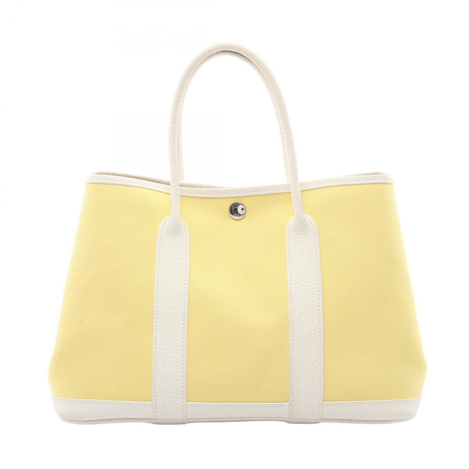 Hermes Tote Garden Party TPM Souffle White Canvas