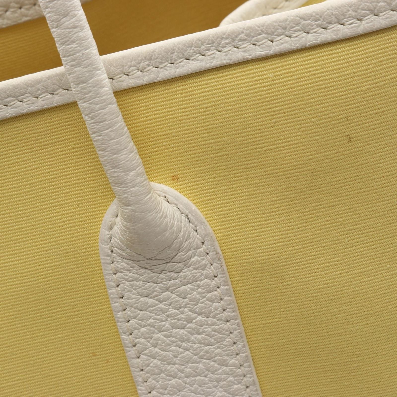 Hermes Tote Garden Party TPM Souffle White Canvas — view 9