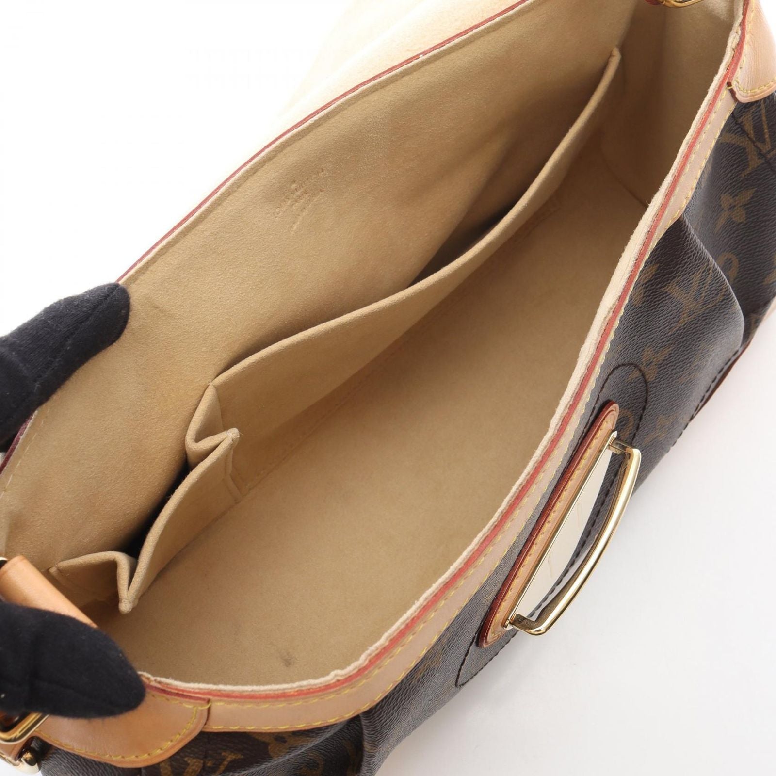 Louis Vuitton Shoulder Bag Bivari Mm Co Ting Canvas Leather — view 3