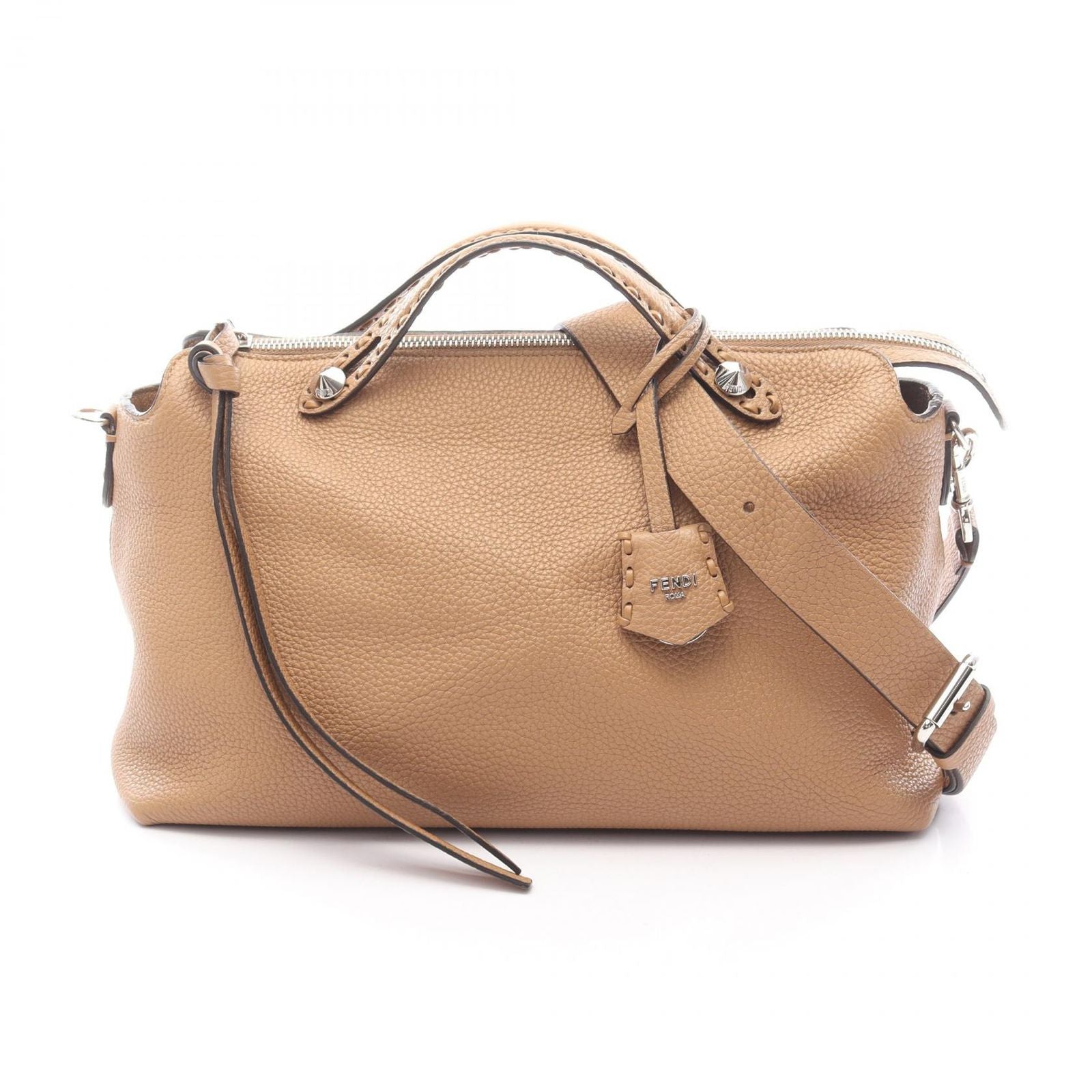 Fendi Handbag by the Way Selleria Camel Leather by the Way