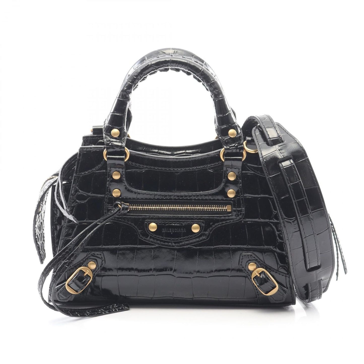 Balenciaga Handbag Neo Class City Mini Neo Classic Mini Black Leather