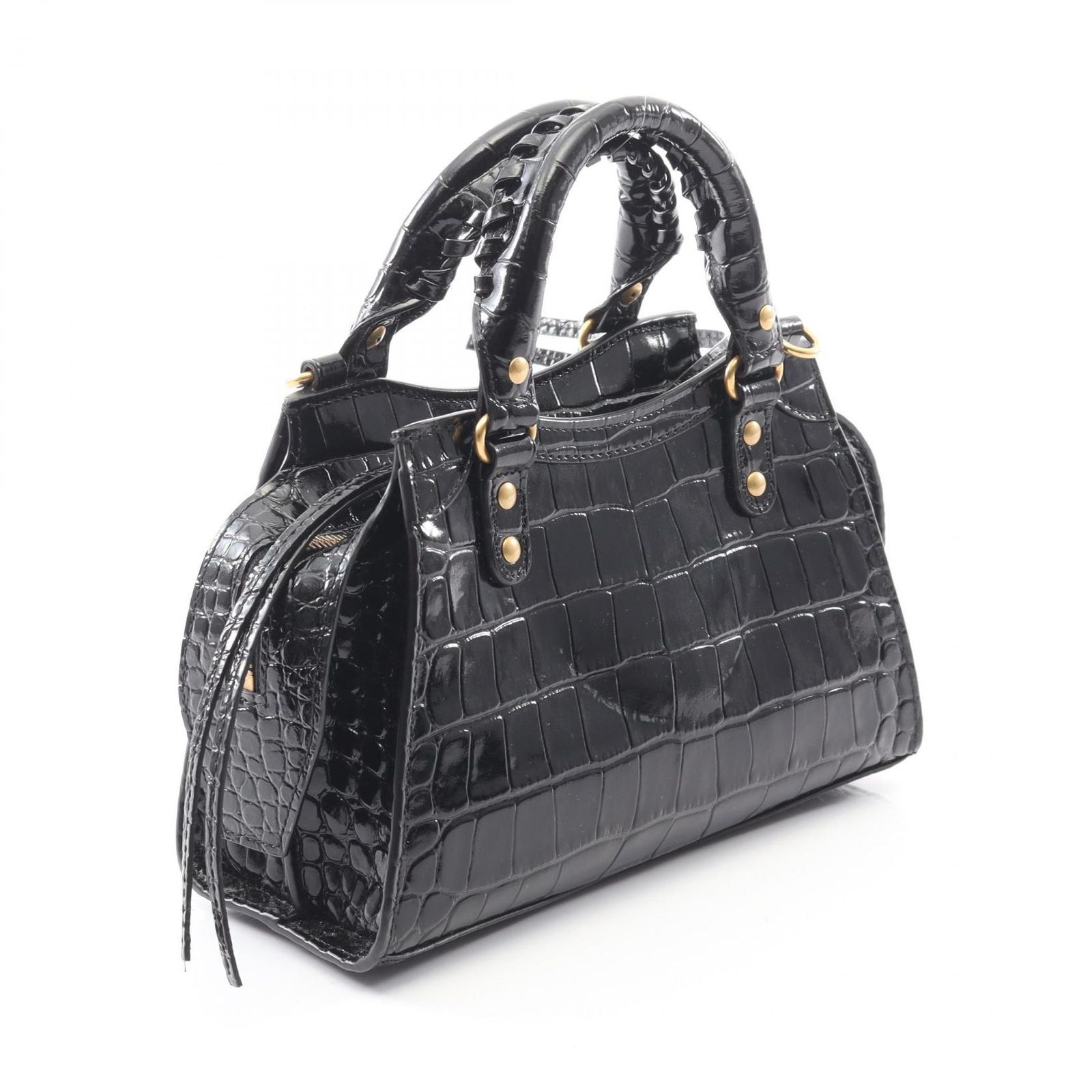 Balenciaga Handbag Neo Class City Mini Neo Classic Mini Black Leather — view 2