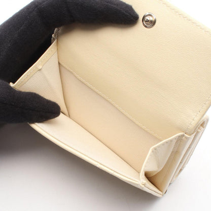 Chanel Trifold Wallet Quilted Kri-m Leather — view 4