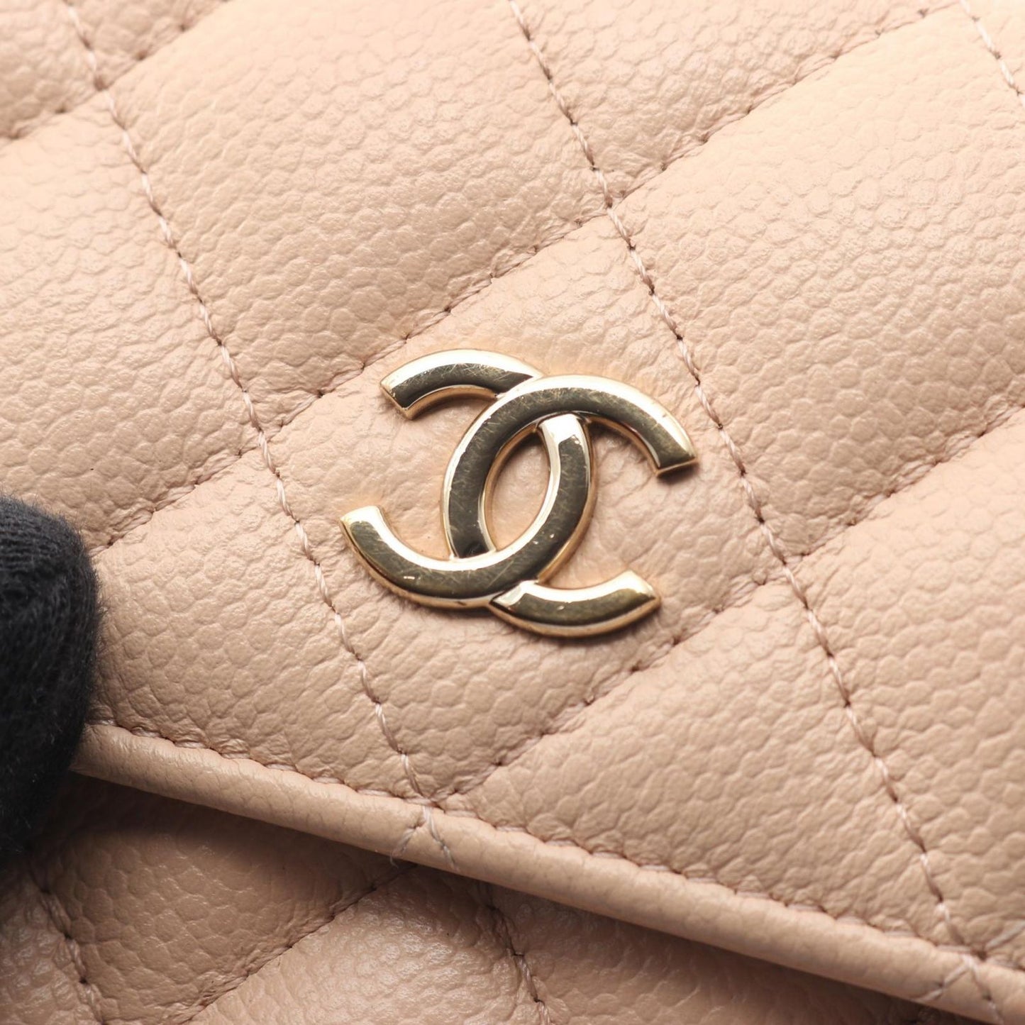 Chanel Shoulder Bag Mini Quilted Pink Beige Fu Mini Che Nshoulder — view 7