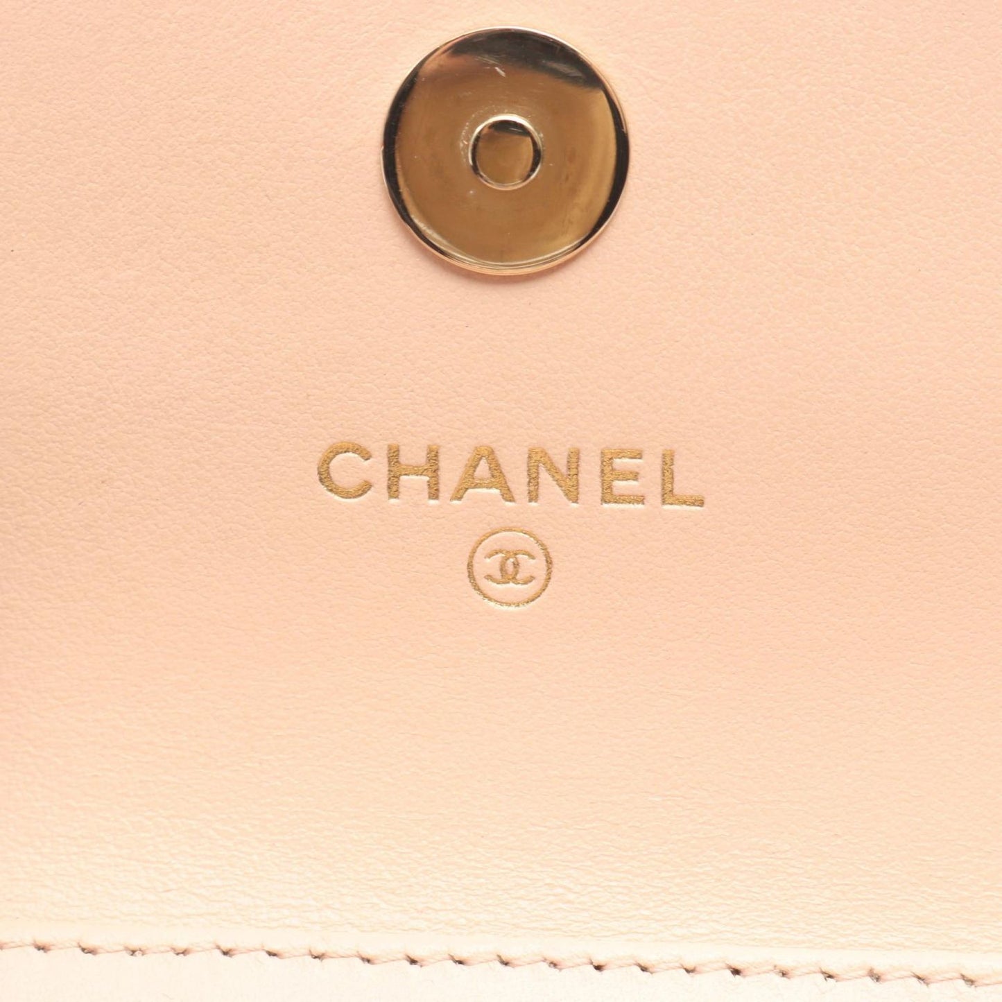 Chanel Shoulder Bag Mini Quilted Pink Beige Fu Mini Che Nshoulder — view 4