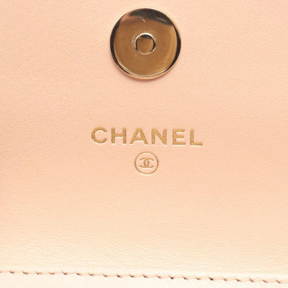 Chanel Shoulder Bag Mini Quilted Pink Beige Fu Mini Che Nshoulder — view 4
