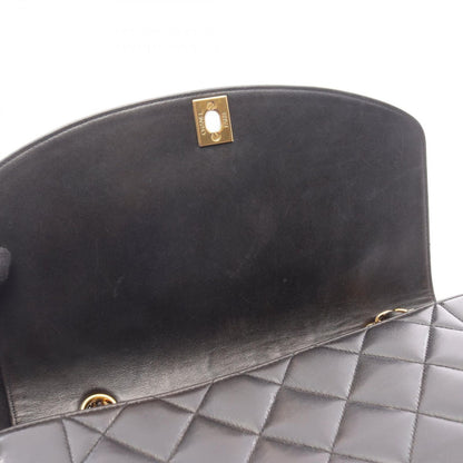 Chanel Shoulder Bag Quilted Diana Flap Black Lambskin Chain — view 8