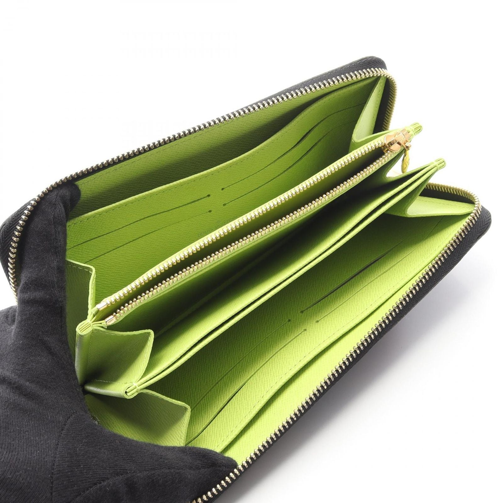Louis Vuitton Round Wallet Zippy Noir Bistash Canvas — view 3
