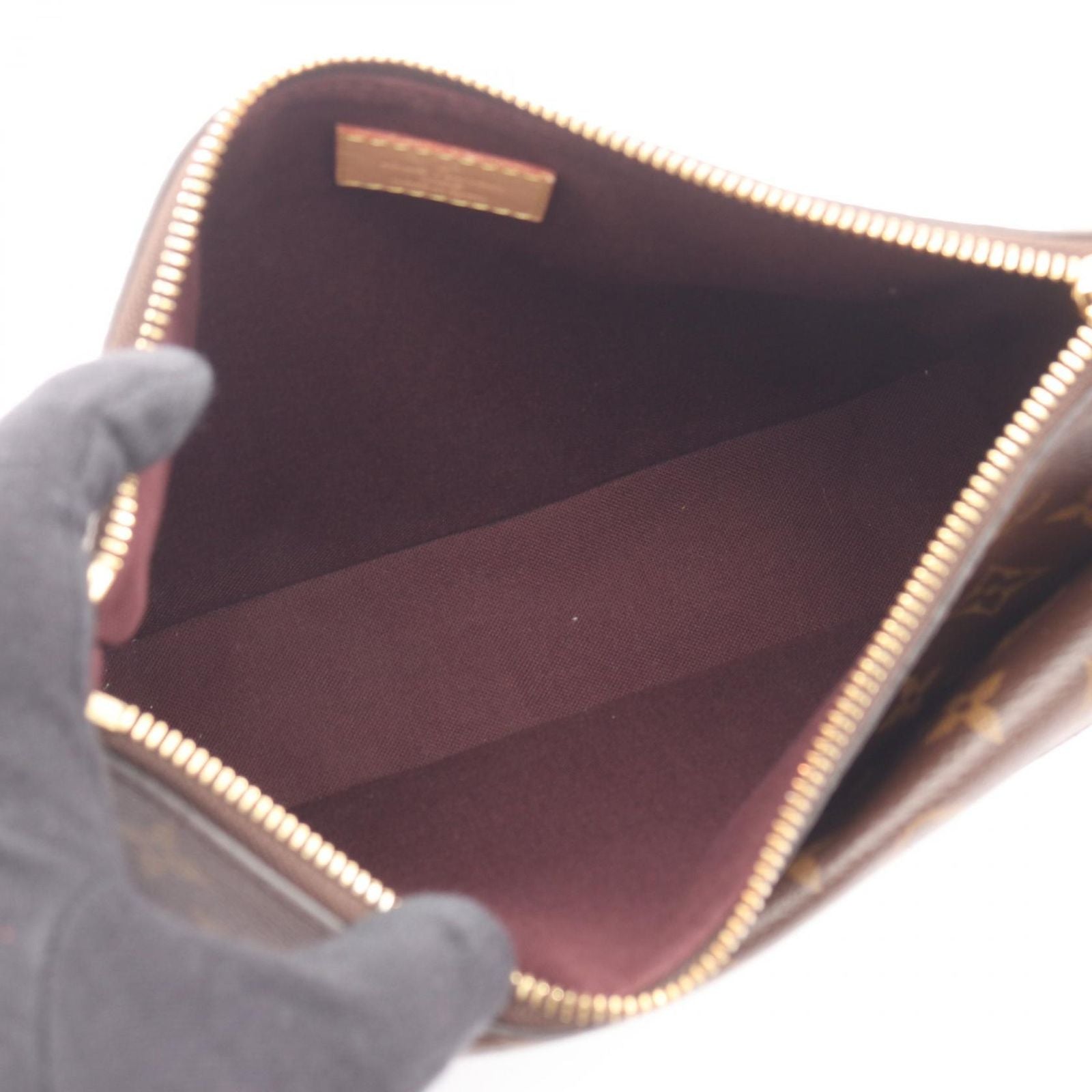 Louis Vuitton Shoulder Bag Mavillon Co Ting Canvas Leather — view 3