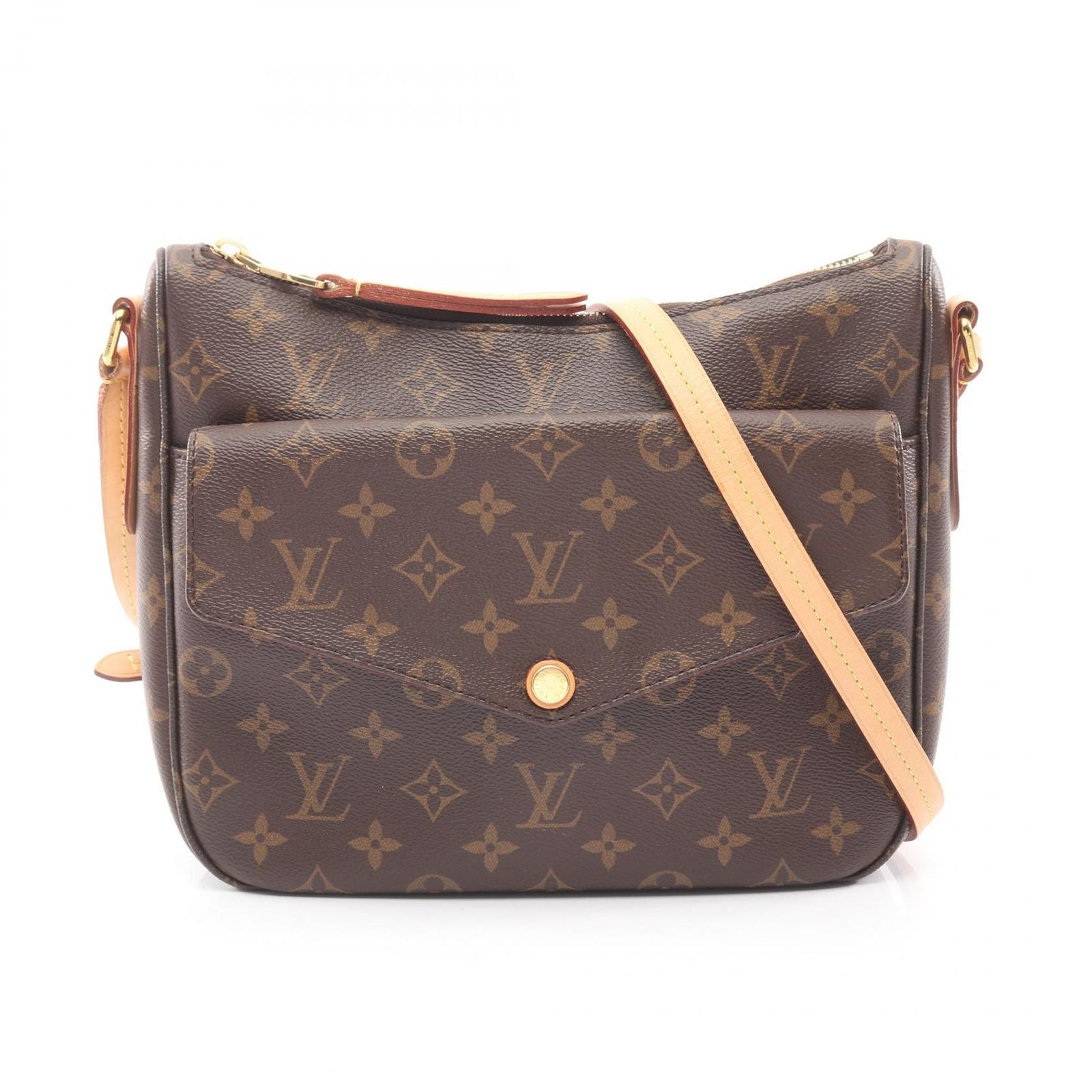Louis Vuitton Shoulder Bag Mavillon Co Ting Canvas Leather