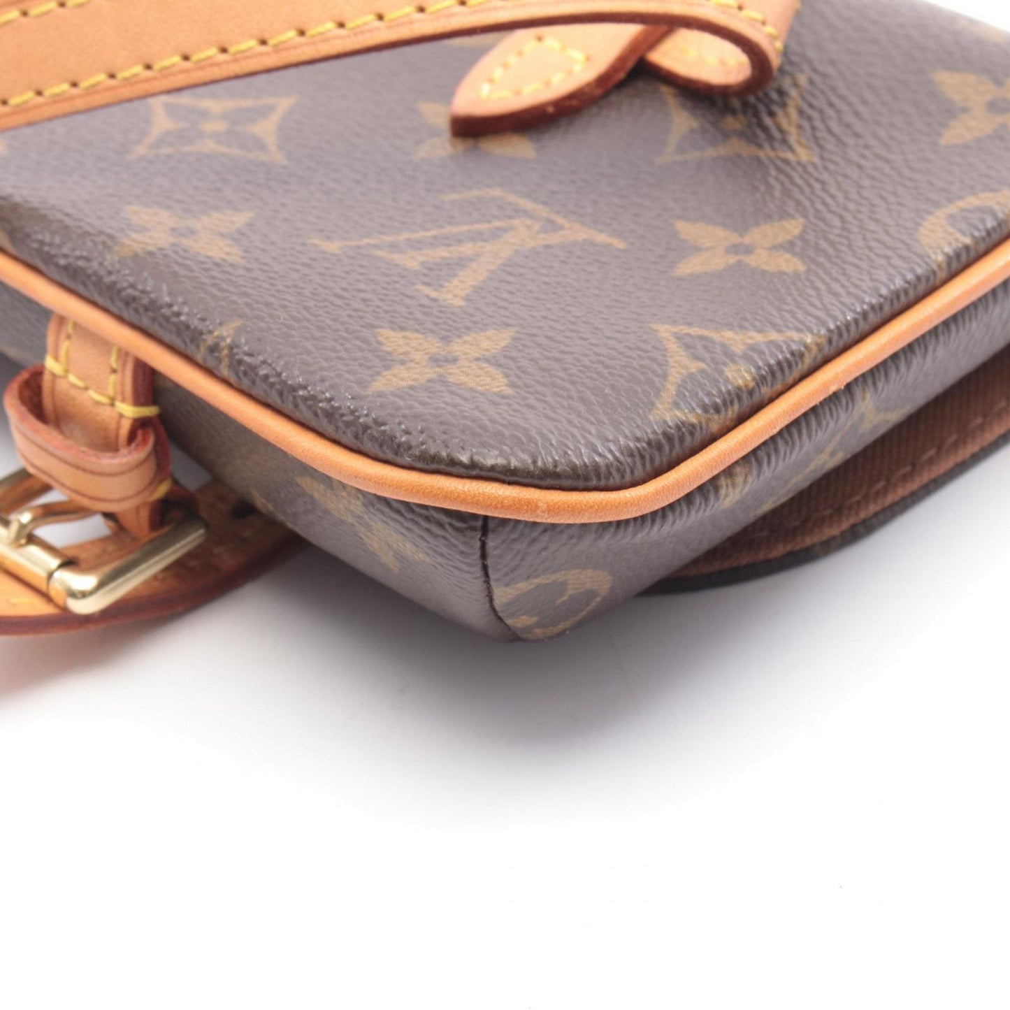 Louis Vuitton Waist Bag Pochette Marelle Co Ting Canvas Leather — view 6