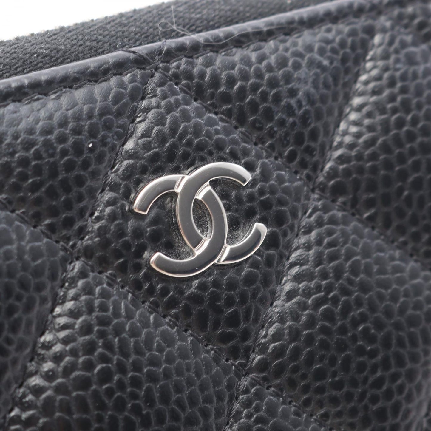 Chanel Coin Case Classic Zip Spa Quilted Black Fu — view 8