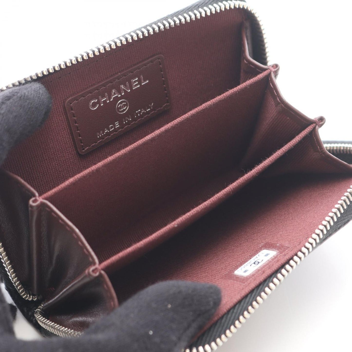 Chanel Coin Case Classic Zip Spa Quilted Black Fu — view 3