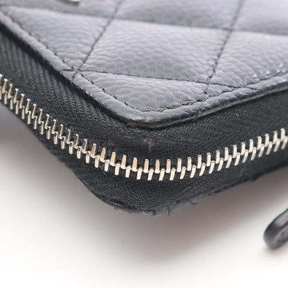 Chanel Coin Case Classic Zip Spa Quilted Black Fu — view 7