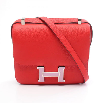 Hermes Shoulder Bag Constance 3 24 Jutomato Pink Leather
