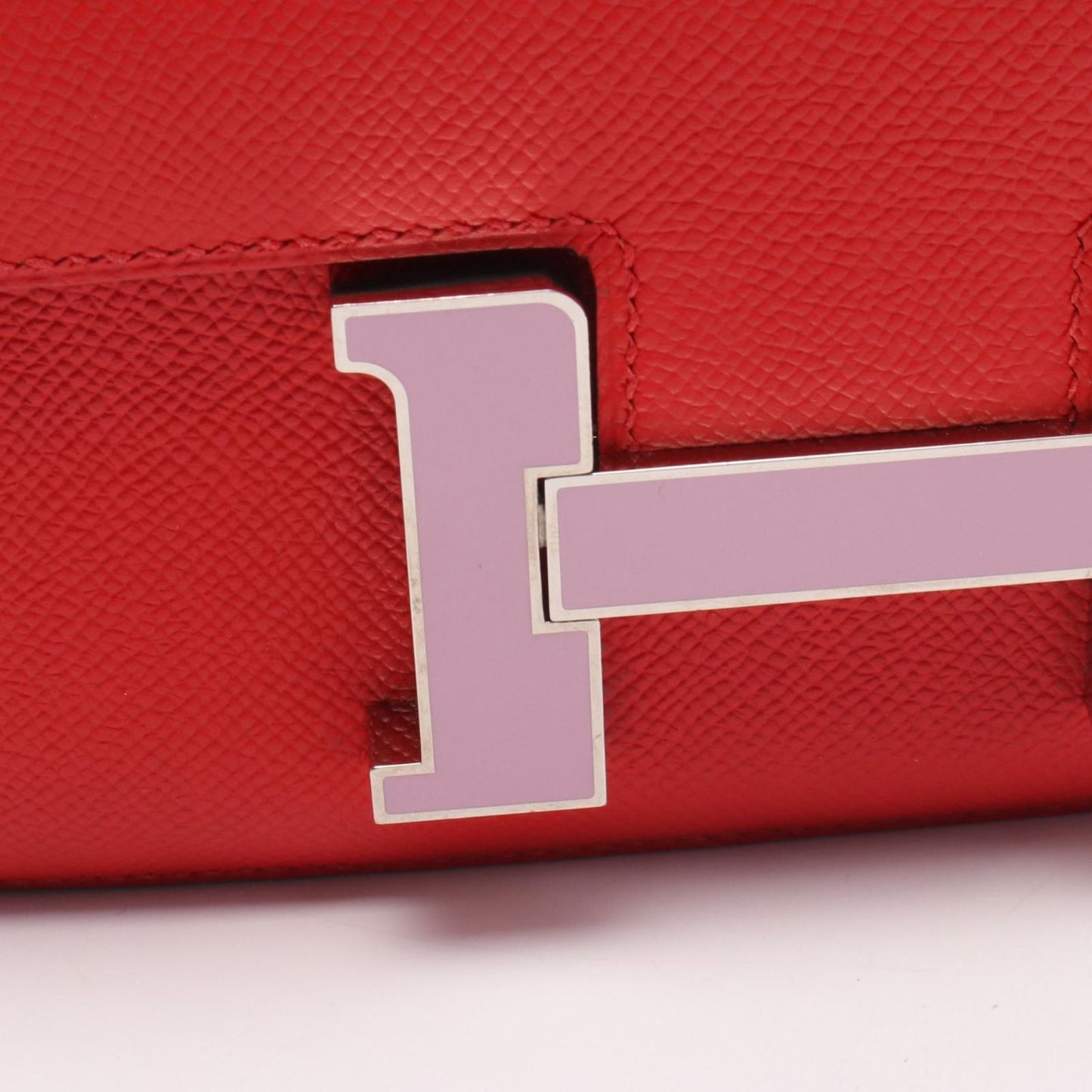 Hermes Shoulder Bag Constance 3 24 Jutomato Pink Leather — view 7