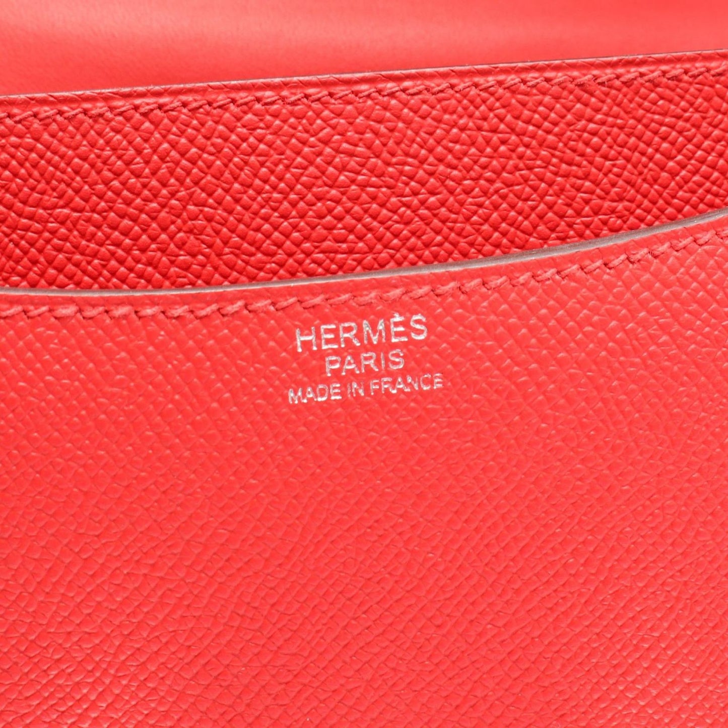 Hermes Shoulder Bag Constance 3 24 Jutomato Pink Leather — view 4