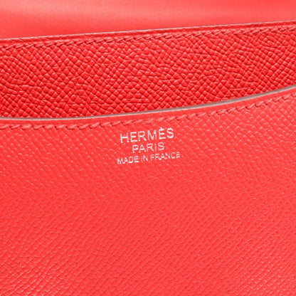 Hermes Shoulder Bag Constance 3 24 Jutomato Pink Leather — view 4