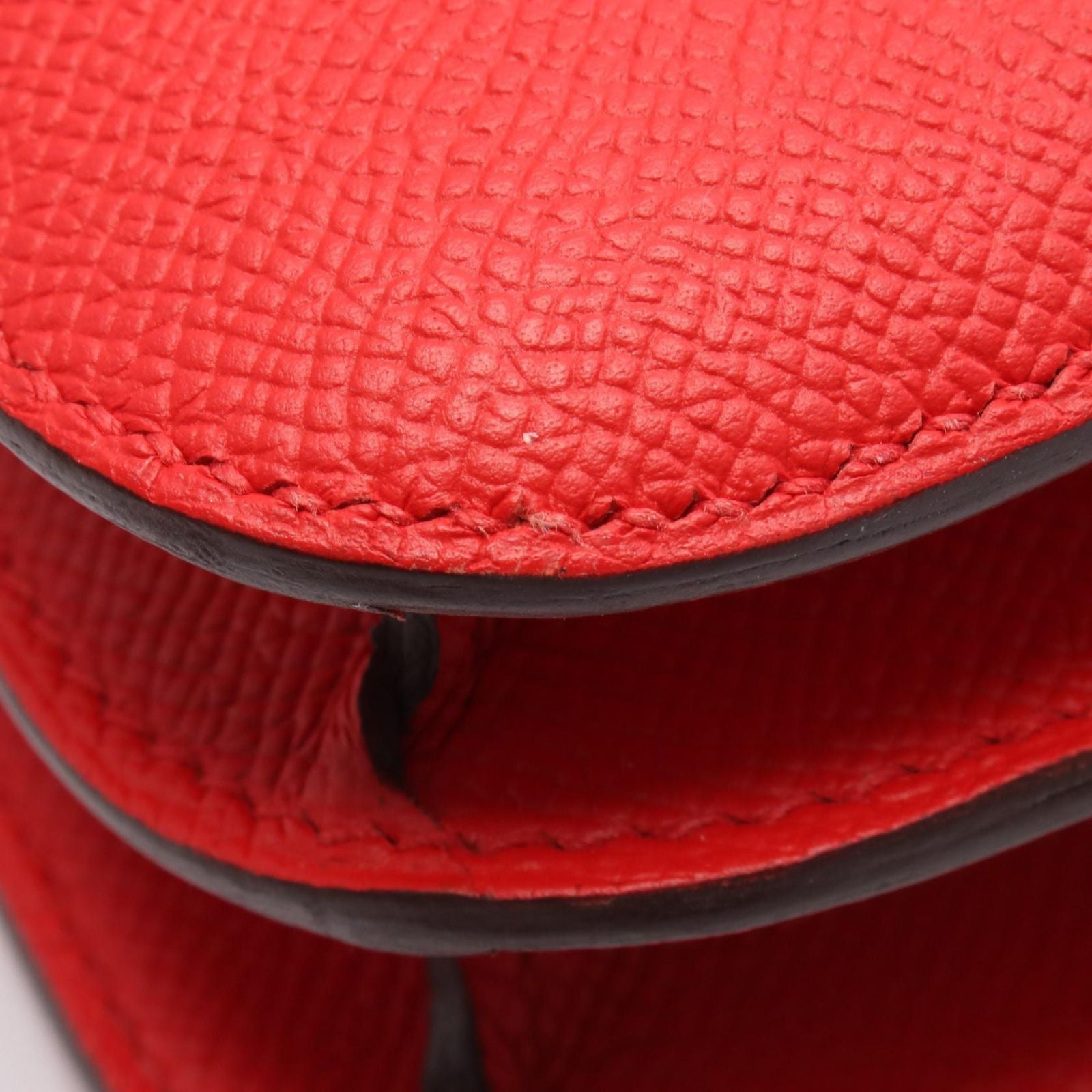 Hermes Shoulder Bag Constance 3 24 Jutomato Pink Leather — view 6