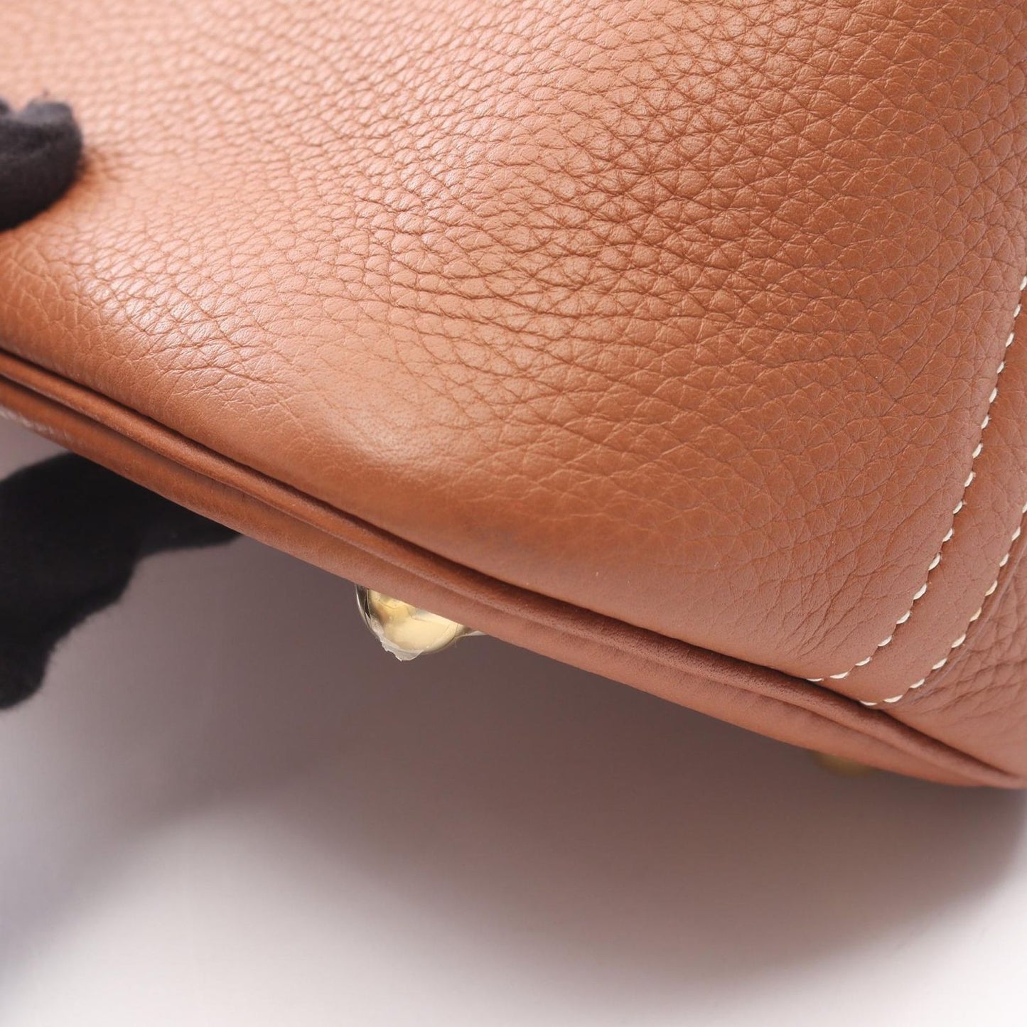 Hermes Handbag Bolide 31 Gold Leather — view 8
