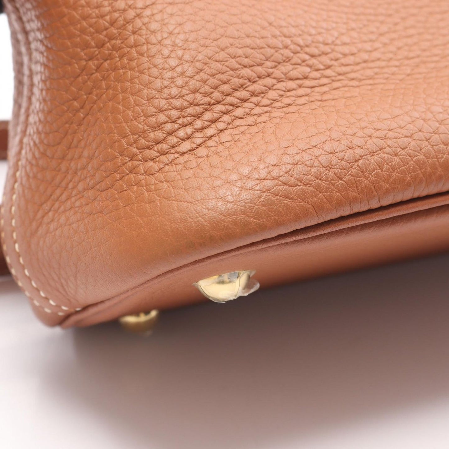 Hermes Handbag Bolide 31 Gold Leather — view 7