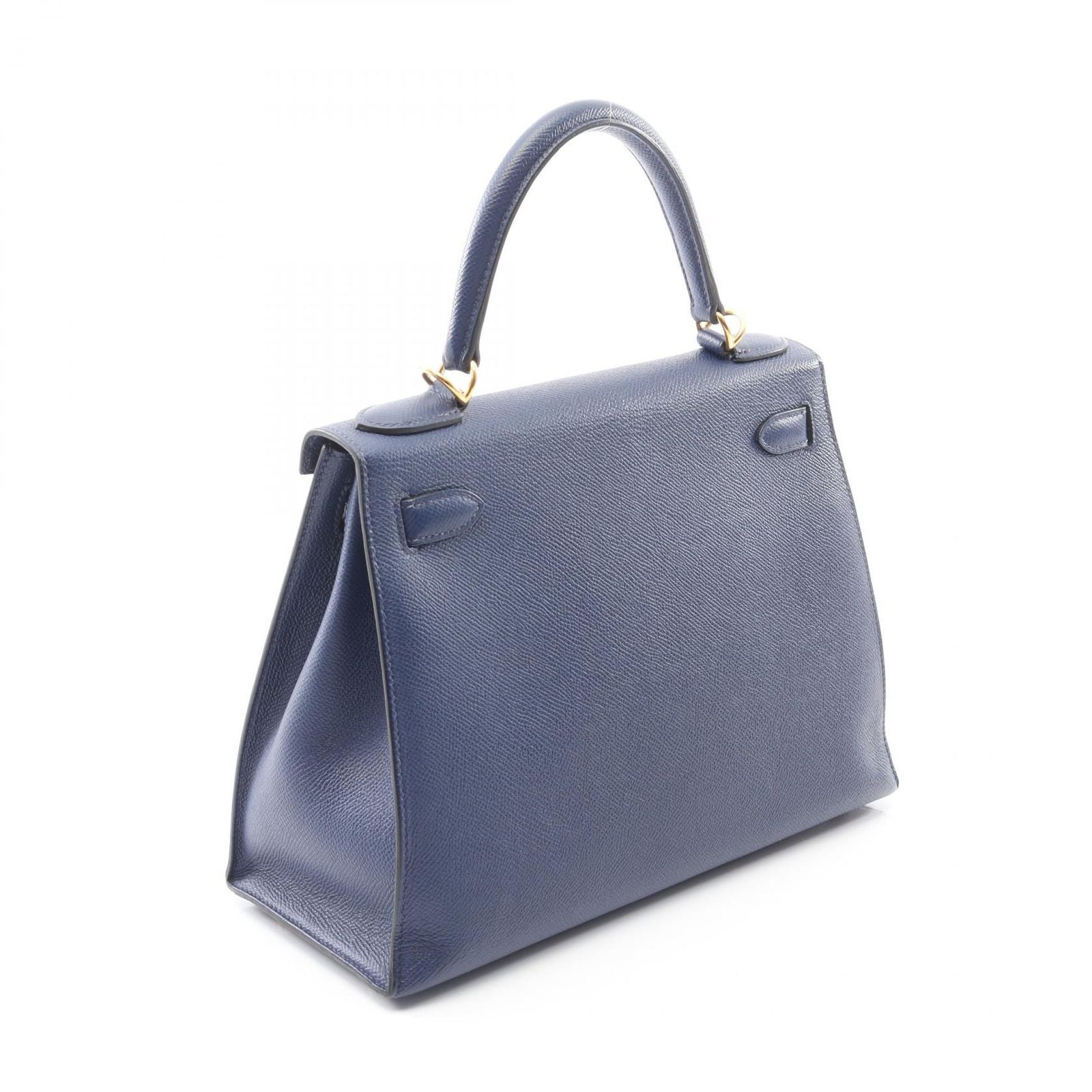 Hermes Handbag Kelly 28 Blue Leather — view 2
