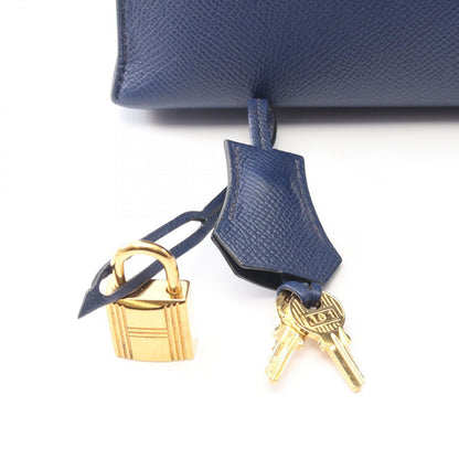 Hermes Handbag Kelly 28 Blue Leather — view 6