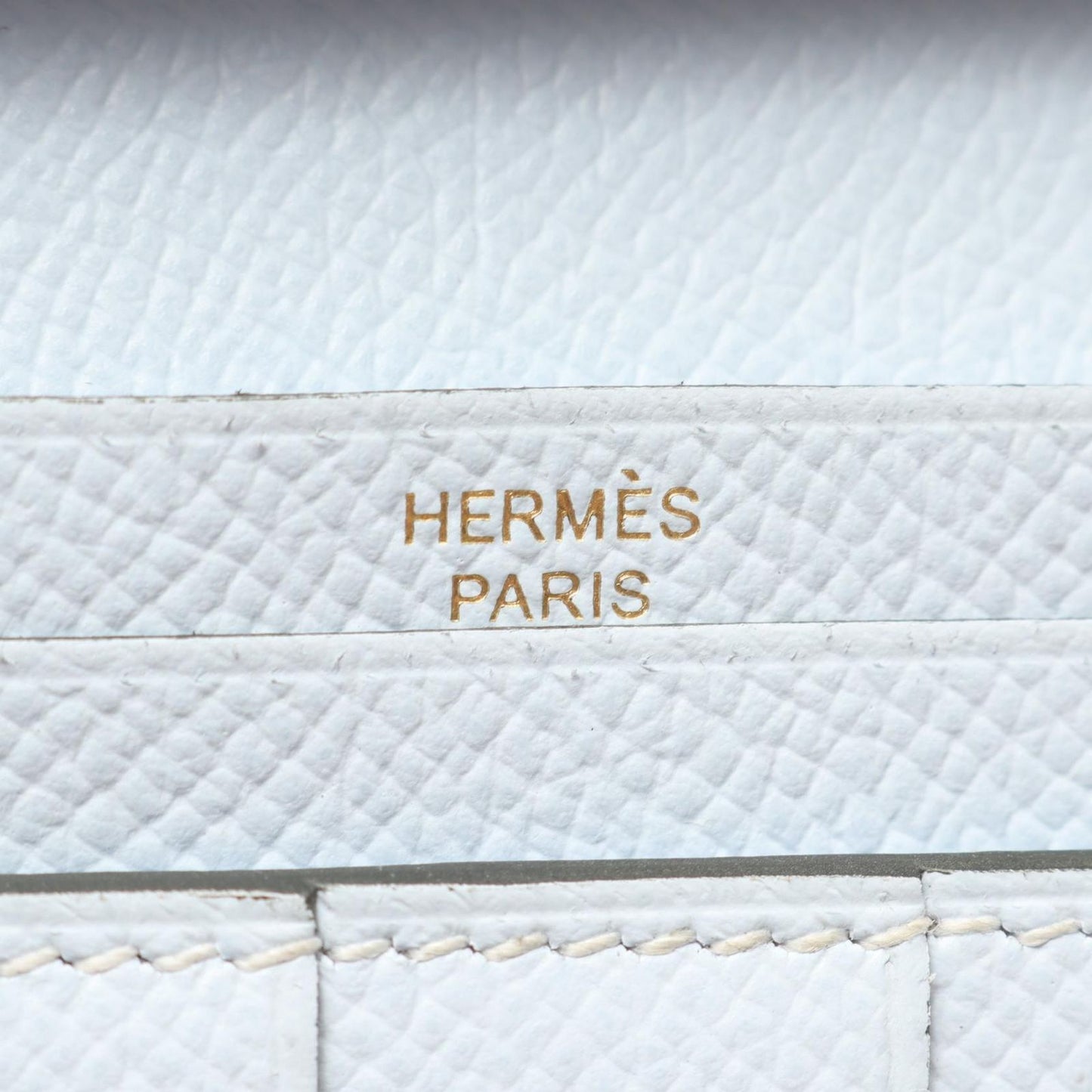 Hermes Bifold Wallet Bearn Souffle Verso CC Vert Cricket Blue Brum Leather — view 5