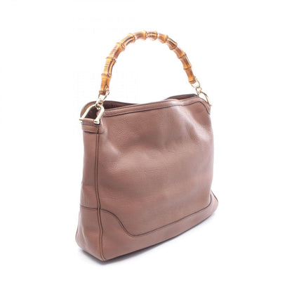 Gucci Shoulder Bag Diana Bamboo Pink Brown Leather — view 2