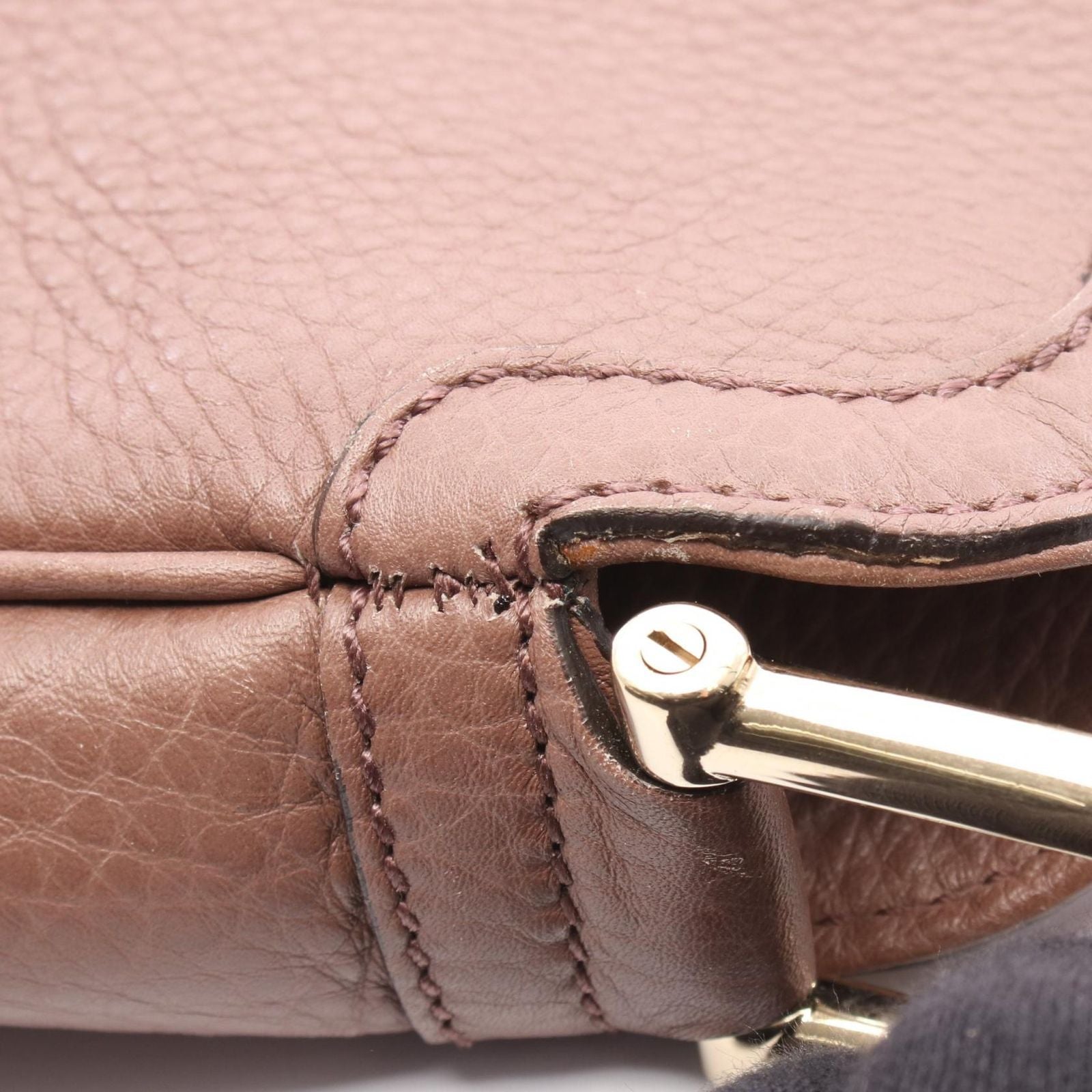 Gucci Shoulder Bag Diana Bamboo Pink Brown Leather — view 8