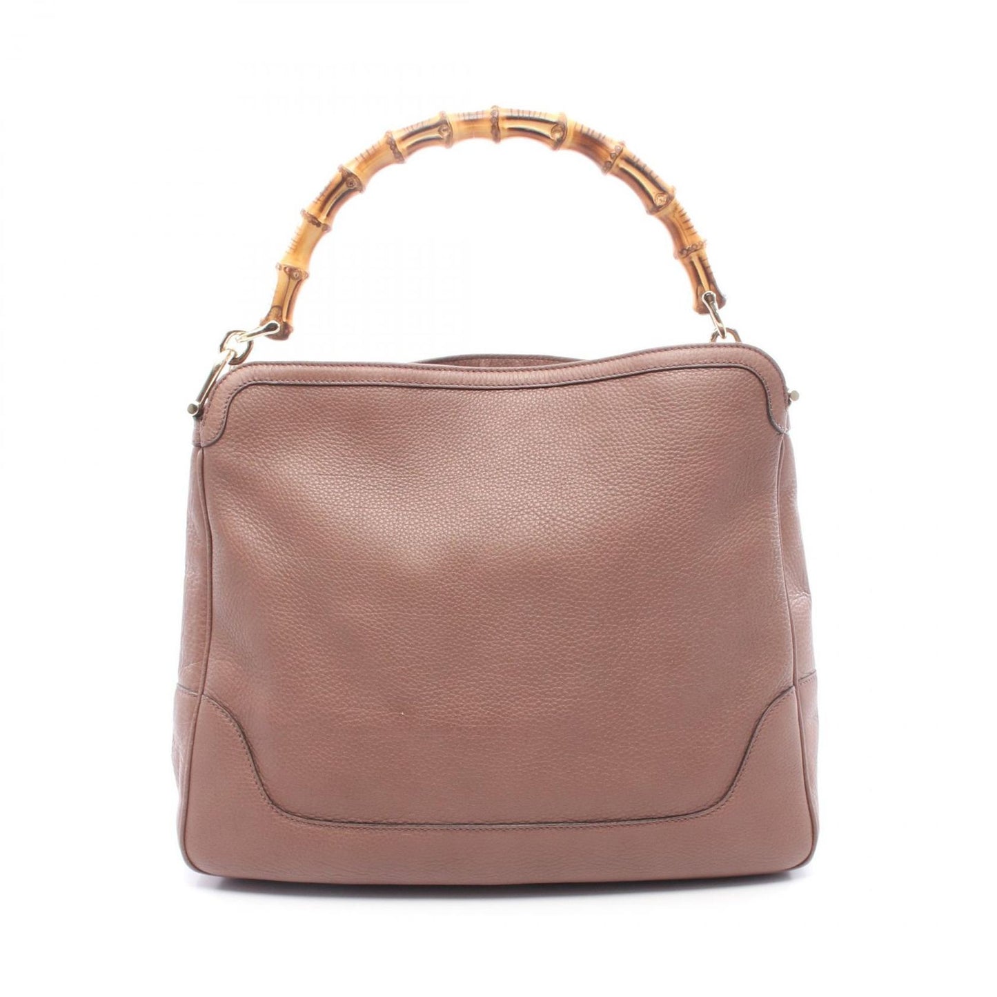 Gucci Shoulder Bag Diana Bamboo Pink Brown Leather