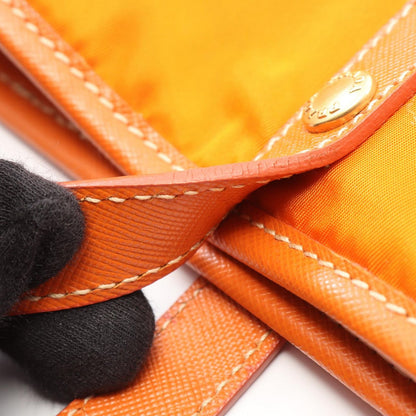 Prada Tote Orange Nylon Saffiano Leather 2-Way — view 7