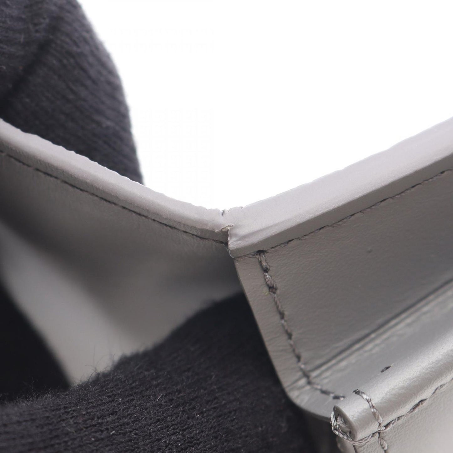 Louis Vuitton Bifold Wallet Portefeuille Brazza Gray Leather — view 7