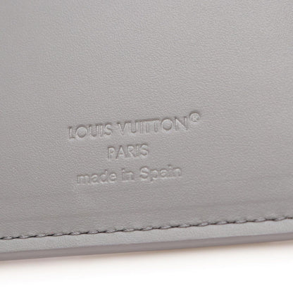 Louis Vuitton Bifold Wallet Portefeuille Brazza Gray Leather — view 5