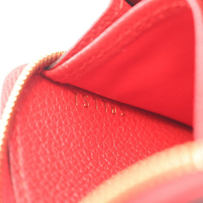 Louis Vuitton Coin Case Zippy Coinpa Cerise Leather Sledy — view 5