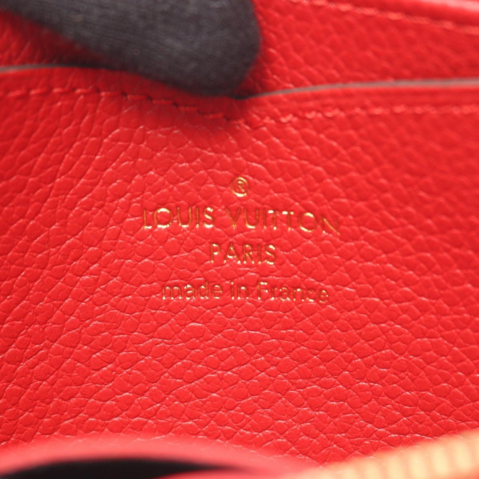Louis Vuitton Coin Case Zippy Coinpa Cerise Leather Sledy — view 4