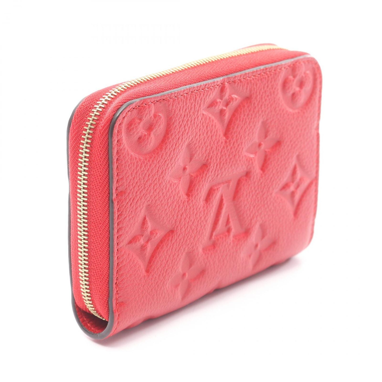 Louis Vuitton Coin Case Zippy Coinpa Cerise Leather Sledy — view 2