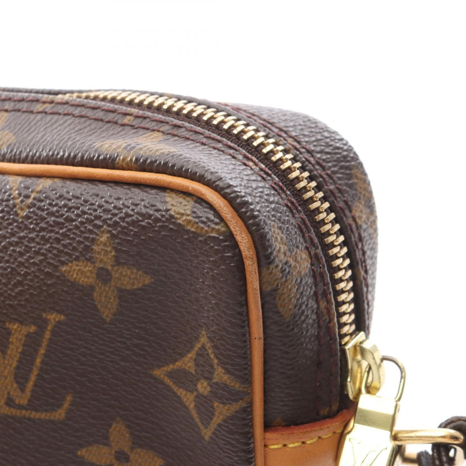 Louis Vuitton Clutch Marly Dragonne Co Ting Canvas Leather — view 8