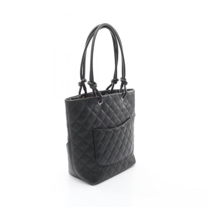 Chanel Tote Cambon Line Black Enamel Leather Patent — view 2