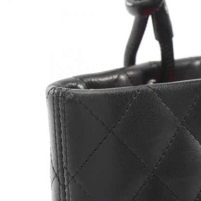 Chanel Tote Cambon Line Black Enamel Leather Patent — view 8