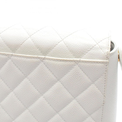 Chanel Shoulder Bag Quilted White Leather — view 7