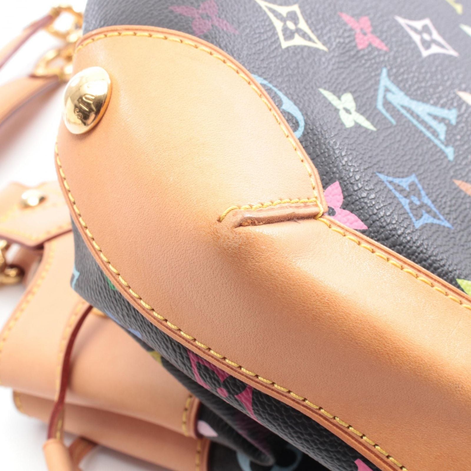 Louis Vuitton Handbag Ursula Noir Co Ting Canvas Leather — view 8