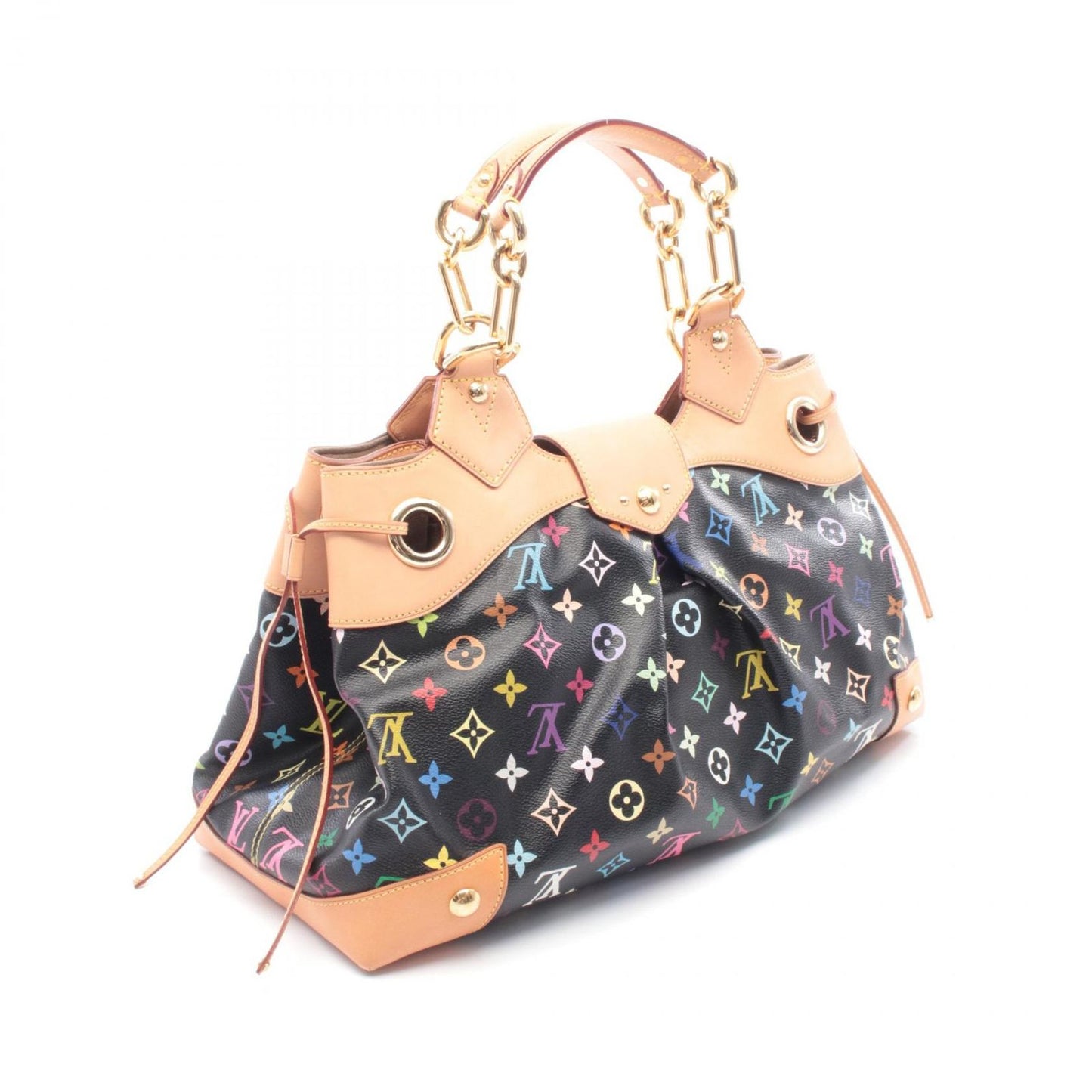Louis Vuitton Handbag Ursula Noir Co Ting Canvas Leather — view 2
