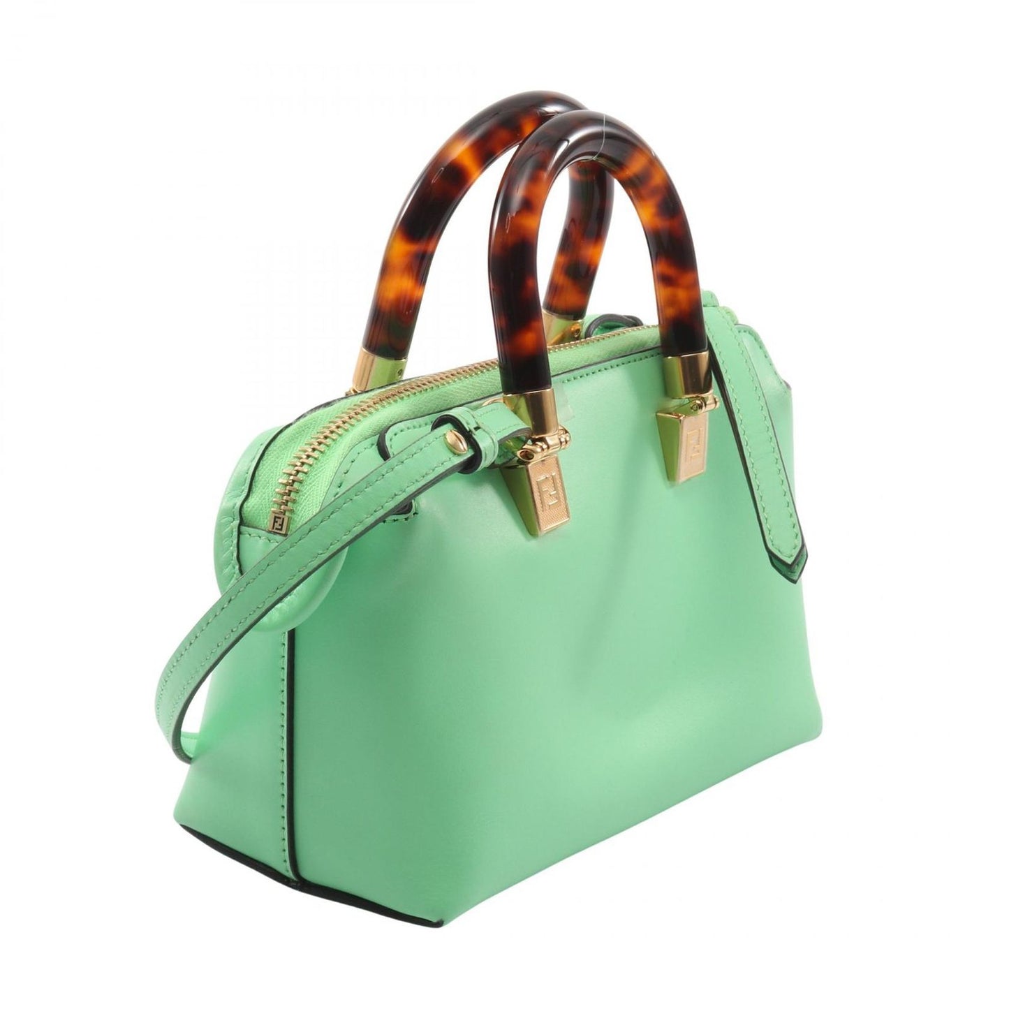 Fendi Handbag by the Way Mini Light Green Leather — view 2