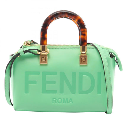 Fendi Handbag by the Way Mini Light Green Leather