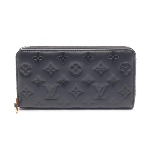 Louis Vuitton Round Wallet Zippy Noir Leather